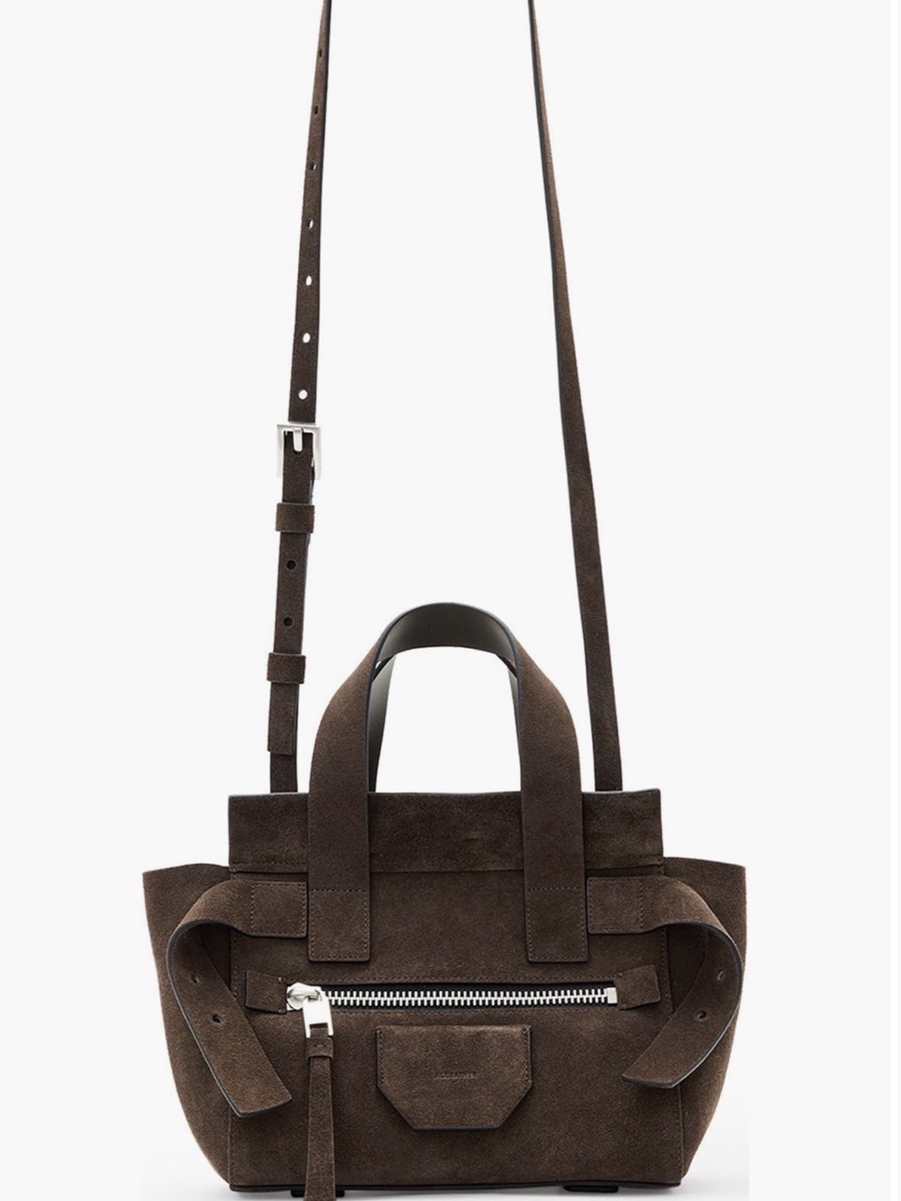 All Saints mini perez Suede Crossbody